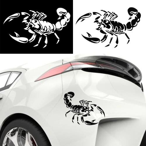 2018 Hot Sale Fashion 3D Big Scorpion Reflective Personalized Car Styling Bumper Stickers Vinyl Decal Sticker Scratch Body Cover