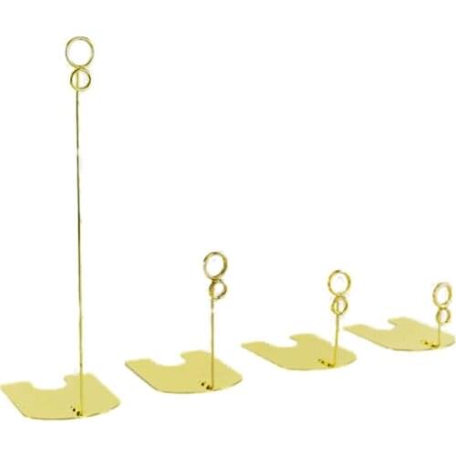 50 pcs Height 5/10/15cm gold silvery black Food Store POP metal desk sign clip price tag name card clip label holder stand Clamp