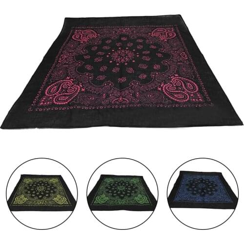 56*56cm Polyester Hip Hop Bandana Headwear Hair Band Scarf Neck Wrist Wrap Band Head Square Scarf Handkerchief For Men/Women