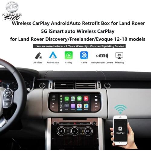 5G Upgrade Version For Land Rover Wireless Apple CarPlay AndroidAuto Retrofit Discovery Freelander Evoque 12-18 Models