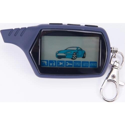 NFLH 2-Way A61 LCD Remote Control Key Chain Fob for Russian Anti-Theft A61 Keychain Car Alarm System