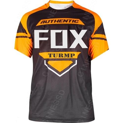 Turmp fox Motocross Jersey Downhill Jersey Mallot Ciclismo Hombre Long Sleeve Cycling Jersey Mens Clothing MTB Jersey Bike MX