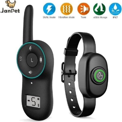 Remote Control Dog Electric Collar IPX7 Waterproof Dog Training Collar Stop Barking LCD Display Dog Shock Collar