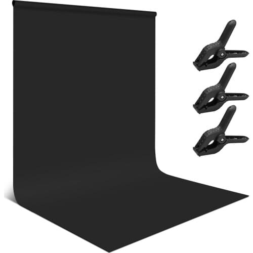 10x10ft Photography Background Screen Portrait Photography Backdrops Photo Studio Props Polyester-cotton Material with 3 Clamps