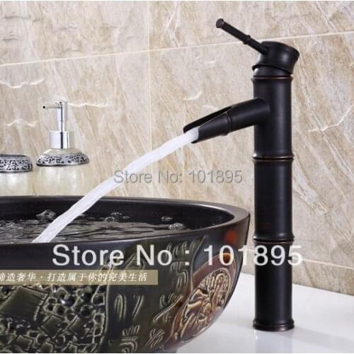 L15672 - Luxury Deck Mounted Black Color Brass Material Wash Basin Tap