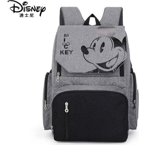 Disney New Mommy Bag Fashion Backpack Trendy Street Mom Bag Large Capacity Waterproof Pregnant Woman Backpack Diaper Bag
