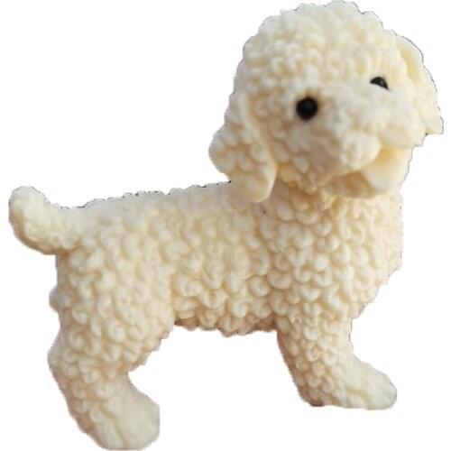 Natural Crystal Animal Hand-Carved Ivory Bone Dog Restored Chakra Mineral Home Wedding ornament