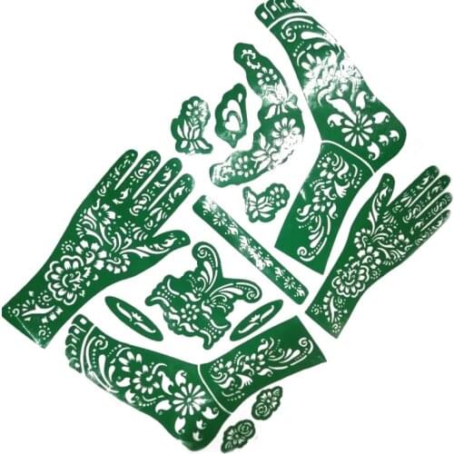 New Hot India Mehndi Hand Leg Henna Painted Stencil Art Temporary Tattoo Template SMR88