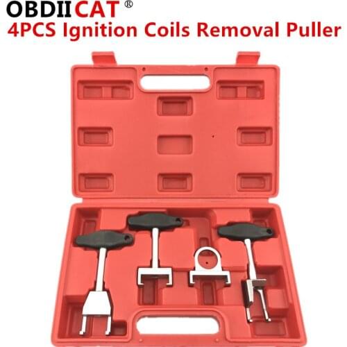 OBDIICAT 4PCS Direct Ignition Engine Spark Plug Ignition Coils Removal Puller Set For V-W Au-di