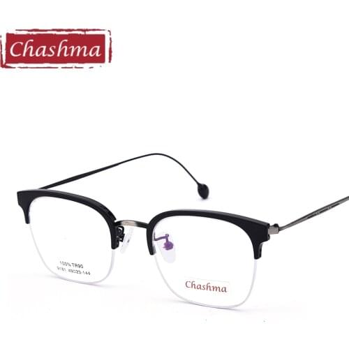 Chashma Brand Designer Eyeglasses Quality TR 90 Optical Glasses frames Student Stylish Eyewear frame Men and Women