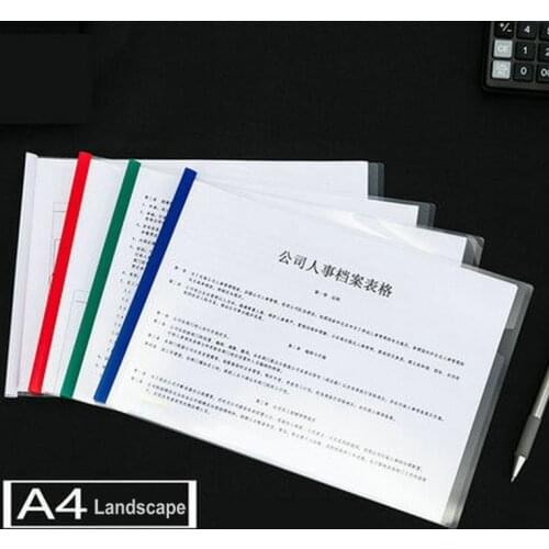 5PCS Horizontal A4 A3 File Cover Art Design Drawings Paper Organizer Office File Organizer Spine Bar Report Cover