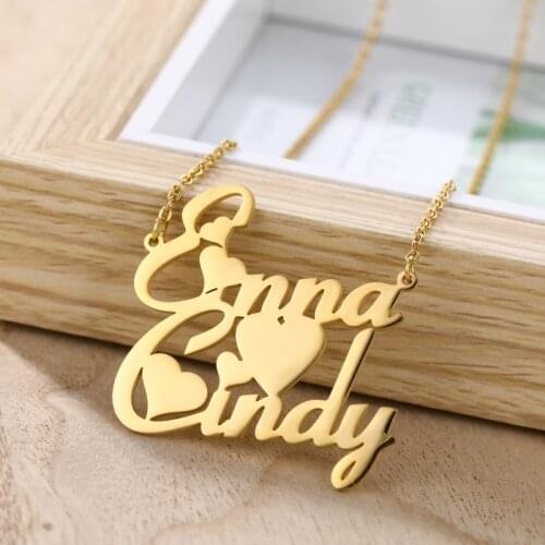 Personalized Name Personalized Necklace Stainless Steel Charm Custom Name Jewelry Any Name Personalized Necklaces for Women