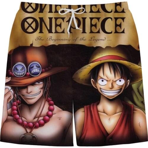 Anime Beach Shorts Mens Casual Streetwear Short Trunks Fitness Pants 3D Printed Sports Swimwear Pants Male Board Shorts