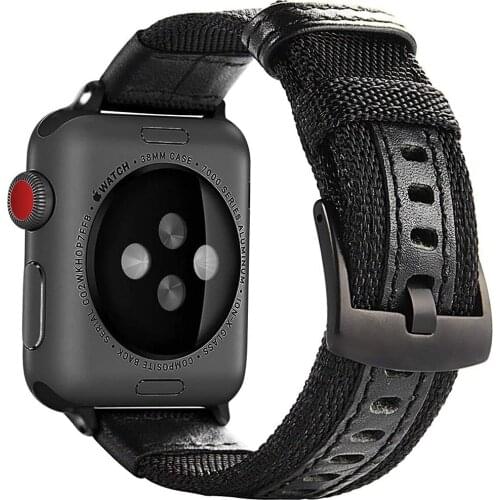 Compatible with Apple Watch Band, 38mm 40mm 42mm 44mm Nylon Strap Replacement with Metal Clasp for iWatch SE Series 6 5 4 3 2 1