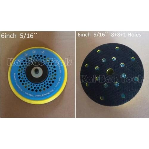 6inch Sanding Backup Pad Hook and Loop Sander Backing Pad with 17 Holes 150mm Sanding Disc Pad
