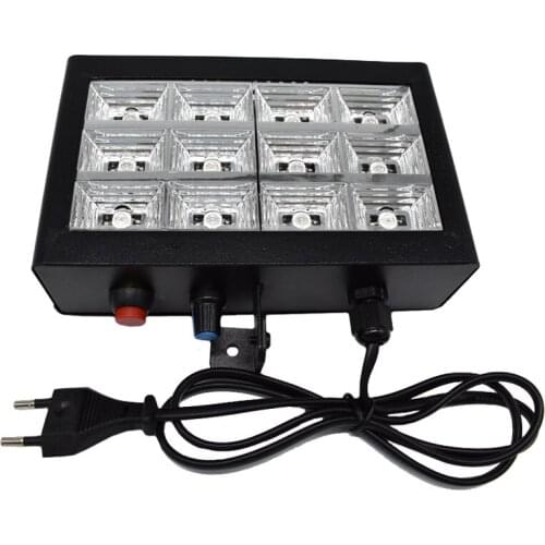 AC90-240V 12 Leds Stage Light Colorful Strobe RGB Flash Sound Activated Led DJ Stage Effect Lamp for Party Bar show Discos