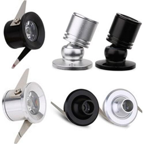 LED Spotlights 1W 3W Mini led ceiling Down lights AC85-265V Surface Mounted Light bulbs for cabinet counter showcase