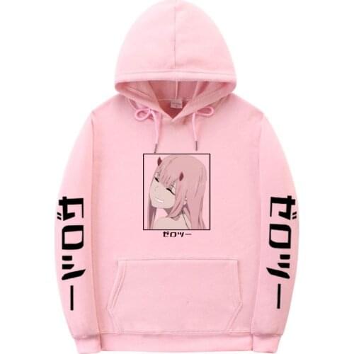 Streetwear Men Women Pullover Sweatshirt Darling In The Franxx Zero Print Designer Sweatshirts kawaii Autumn Womens Clothing
