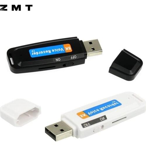 USB Card Reader Digital Audio Voice Record USB Stick Dictaphone Flash Drive U-Disk Converter USB 2.0 U Disk Disc Support TF Card
