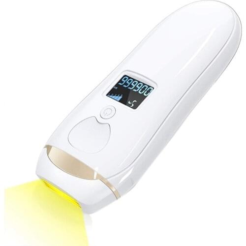 IPL Womens Epilator 999,900 Uses At Home Permanently Painless Epilator Suitable For All Over The Face US Plug
