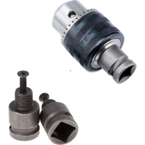 1/2'' Drill Chuck Adaptor For Impact Wrench Conversion 1/2-20UNF with 1 Pc Screw