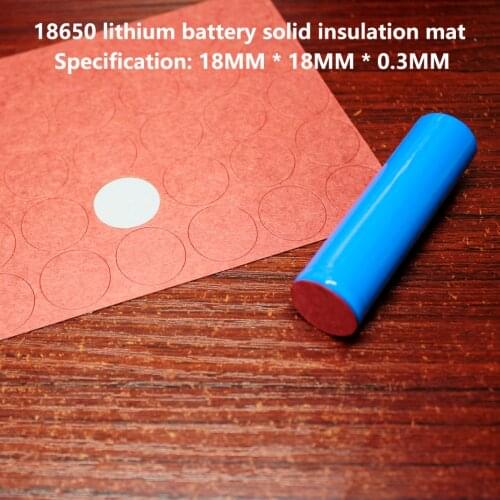 100pcs/lot 18650 Lithium Battery Negative Solid Insulation Pad 1S Youth Paper Mesh Pads Battery Parts Assembly DIY
