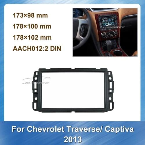 2 Din Car Radio Fascia For Chevrolet Traverse Captiva 2013 Car DVD frame Stereo Panel Dash Mount Trim Installation Kit Frame