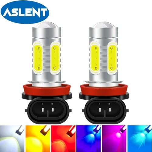 2X H11 LED Fog Lamp Yellow White 9006/HB4 9005/HB3 880 881 PSX24W Car Automobile Bulb Lamp H8 H9 Auto Fog Light 12V 6000K 3000K