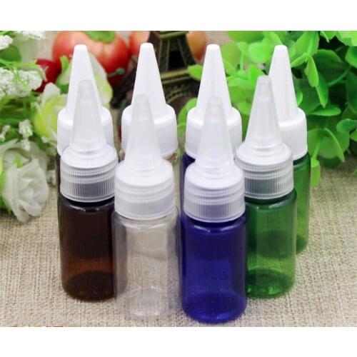 20/50pcs 10ml Mini Plastic Transparent Small Empty emulsion Bottle For Make Up And Skin Care Refillable bottle