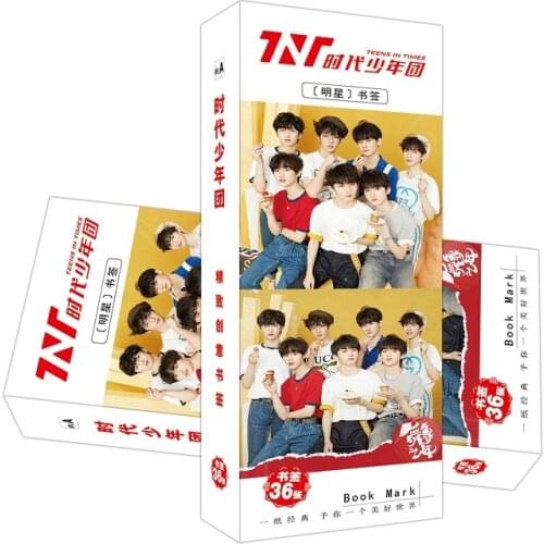 36 Pcs/Set TNT Teens In Times Paper Bookmark Ma Jiaqi, Ding Chengxin Character Book Markers Fans Gift