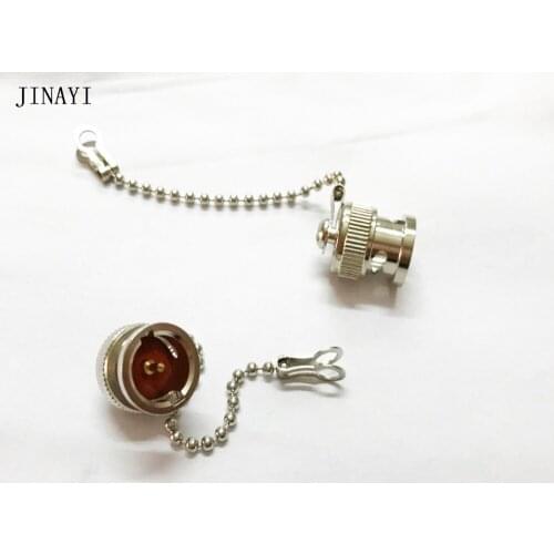 50pcs Dust Cap Protection Cover Pin with chain for BNC Female Jack RF Connector