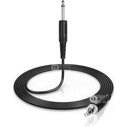 6.5mm to 3.5mm Jack Screw Lock Guitar Audio Cable Instrument Line For Wireless Bodypack Transmitter EM EW 300 500 135 572 312 G3