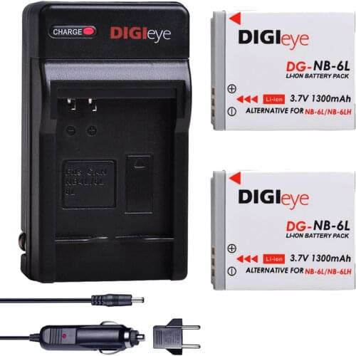 NB 6L NB-6LH Akku Li-Ion Battery + Digital Charger For Canon Power-shot IXUS 310 SX240 SX275 SX280 SX510 SX500 HS 95 D10 D20 D30