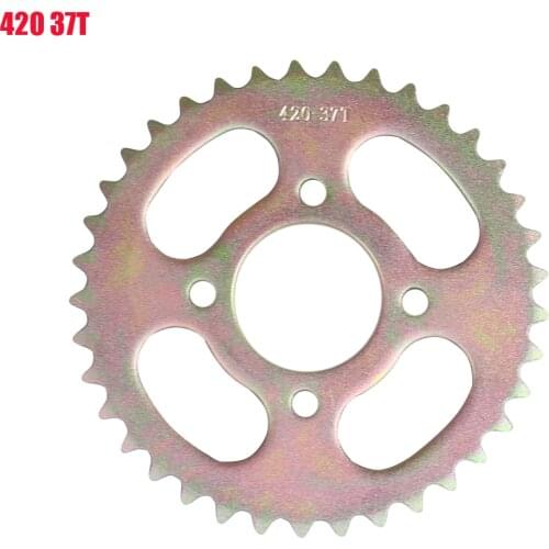 Aluminum Racing Motorcycle parts Chain 420/428 Rear Sprocket 37T tooth For Go-kart ATV Bike
