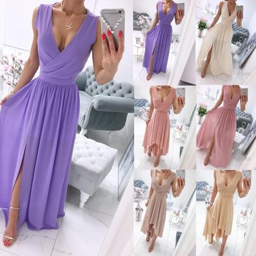 Aprmhisy Solid Summer Dresses