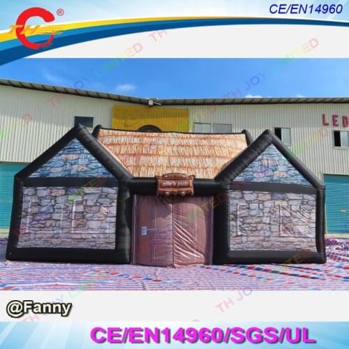 Free Air Shipping To Door, 10x5m Outdoor Inflatable Pub Giant Air Blown Bar Tent