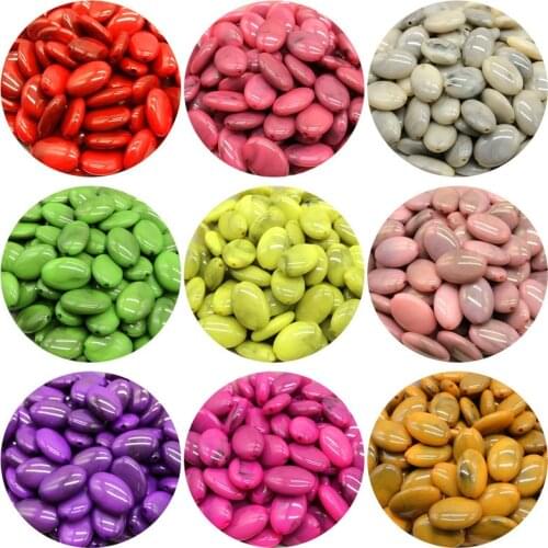 10Pcs 14x20mm Imitation Natural Stone Oval Acrylic Beads Clouds Effect Beads For Jewelry Makeing Bracelet necklace DIY Accessory