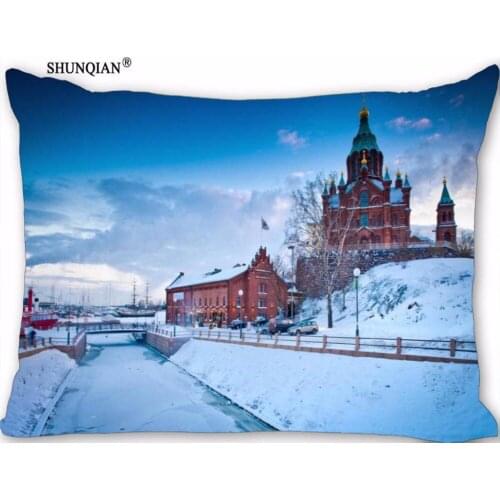 New Finland Pillow Case Custom Wedding Pillowcase Cover Cases Gift Zippered Rectangle Pillow Case 18-1-30