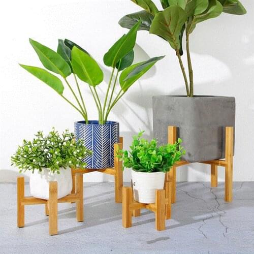 Wooden Display Plant Stand Succulent Holder Modern Flower Pot Shelf Rack Wood Plant Stand Bonsai Holder Rack Shelf