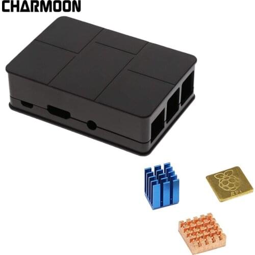 For Raspberry Pi 3 Model B ABS Case Black Protective Case Cover Shell Enclosure Box for Raspberry Pi 3 Model B