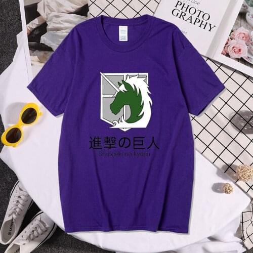 Unisex Attack On Titan Shingeki Harajuku Lover Couple Aesthetic Casual Tshirt Plus Size Aesthetic Streetwear Womens T-shirt