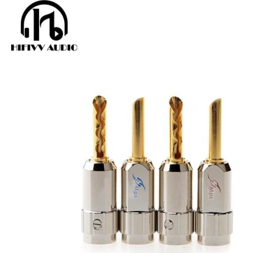 Hifiv audio hifi Speaker plug MPS Shark-1MK2 HIFI audio Banana Connector High Purity Copper