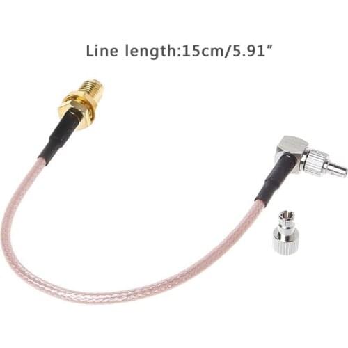 1PC SMA Female To CRC9/TS9 Dual Connector RF Coaxial Adapter RG316 Cable 15cm wholesale