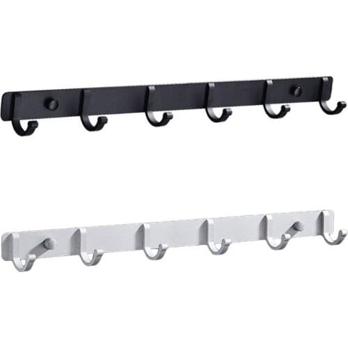 Space Aluminum Bathroom Hanger Wall Mount Coat Towel Rack Robe Hat Hanging Hook for Home Hardware