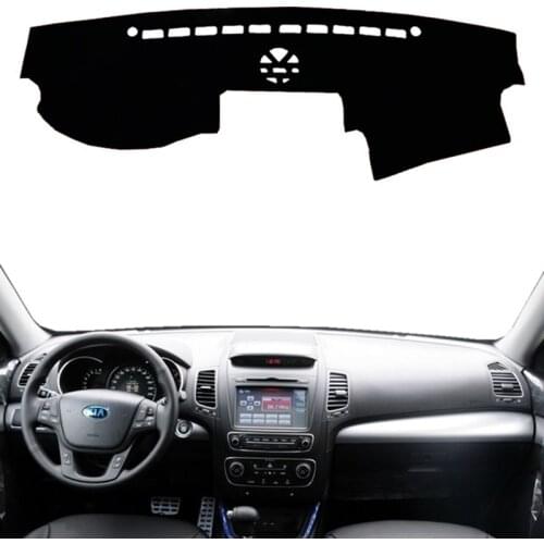 Car Dashboard Cover Mats Avoid Light Pad Instrument Desk Carpets for Kia Sorento Prime 2009 2010 2011 2012 2013 2014 sun shade