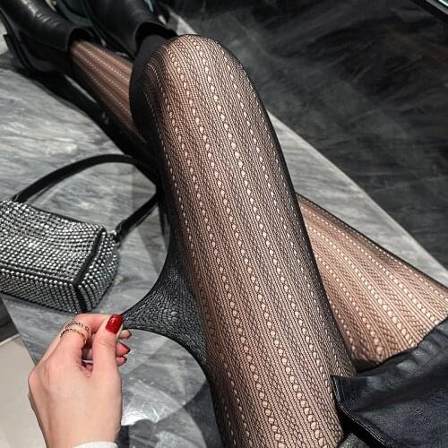 Summer Fashion Women Tights Sexy Fishnet Black Pantyhose Lace Mesh Hollow Out Tights Women Thin Hosiery Net Stocking Collant