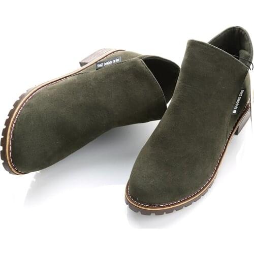 Fashion Women Boots Autumn Winter Boots Classic Zipper Snow Ankle Boots Winter Suede Warm Fur Plush Women Shoes