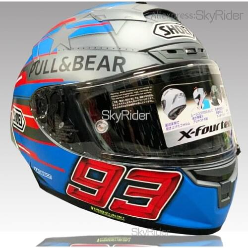 Full Face Motorcycle helmet X14 marquez Americann Cap Helmet black ant Riding Motocross Racing Motobike Helmet