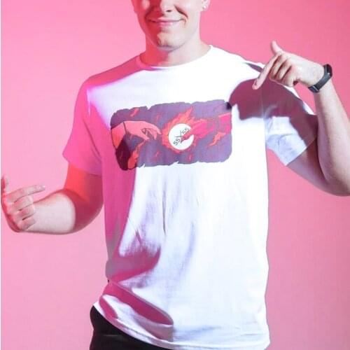 Mens White T Shirts Short Sleeve O-neck Casual Fashion 100% Cotton "DEVIL" Print 55X55 Unisex Tshirt Tops T-shirt