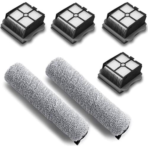 Vacuum Cleaner Filters Replacement Roller Brush and Filter Kit Compatible for Floor One S3 Cordless Wet Dry Vacuum